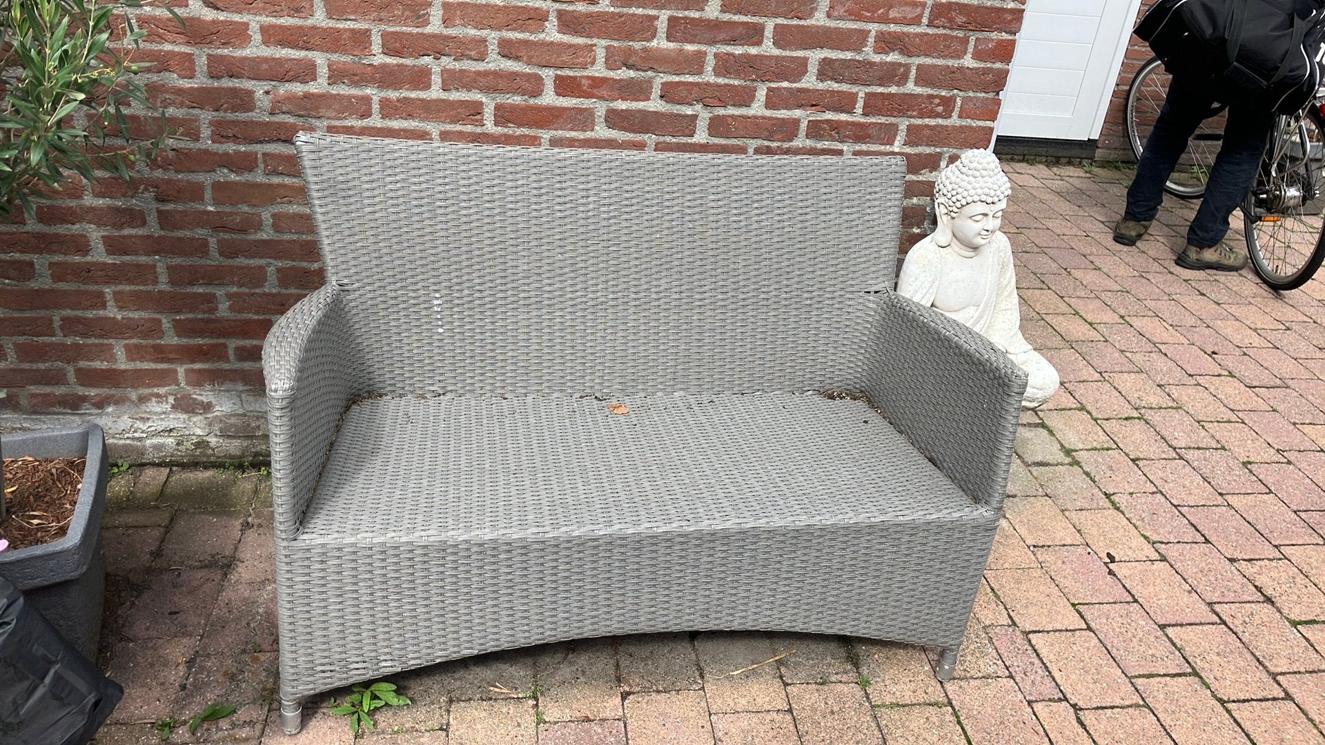 Rotan tuinbank zsm afhalen, Tuin en Terras, Tuinbanken, Ophalen, Gebruikt
