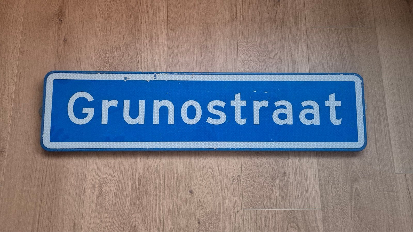 Straatnaambord Grunostraat, Ophalen of Verzenden