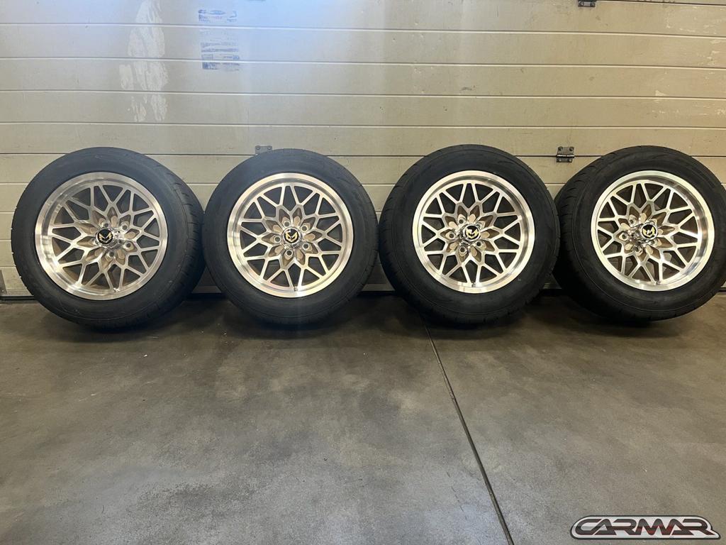 17'' Pontiac Firebird wielen 70/81 Snowflake + Nitto banden, Auto-onderdelen, Banden en Velgen, 255 mm, -, -, Banden en Velgen