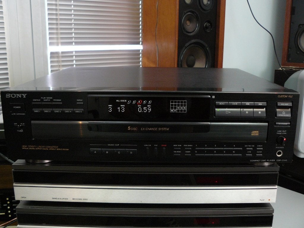 Sony 5 disc wisselaar ( CDP-C545 ), Ophalen, Zo goed als nieuw, Sony, Wisselaar