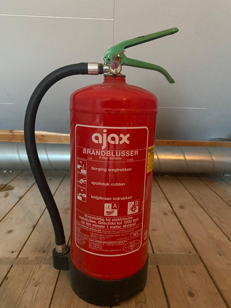 Ajax brandblusser 6 liter schuim - Ongebruikt, Huis en Inrichting, Brandblussers en Brandkasten, Ophalen, Nieuw, Brandblusser