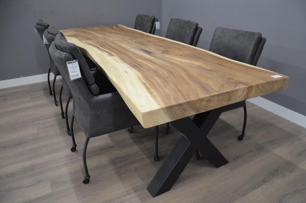 Suar boomstamtafel 300 cm- 179- 3 meter boomstamtafel, Ophalen of Verzenden, Nieuw