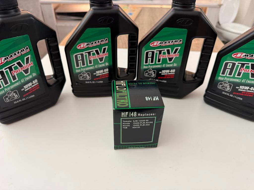 Quad olie4L met HF148 oliefilter voor TGB Yamaha Honda quads, Ophalen