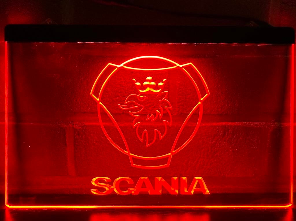 Led Lichtbord SCANIA 3d neon look, Ophalen of Verzenden, Nieuw, Lichtbak of (neon) lamp