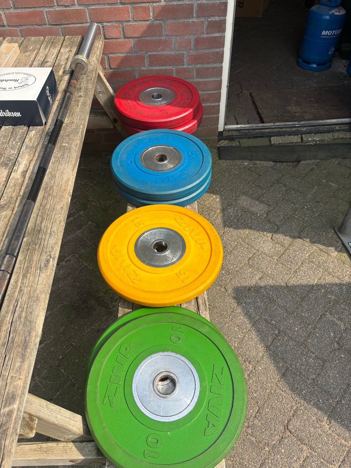 Ziva PU Halterschijven Set - Topkwaliteit & Onverwoestbaar, Ziva, Halterschijven, Gebruikt, Ziva