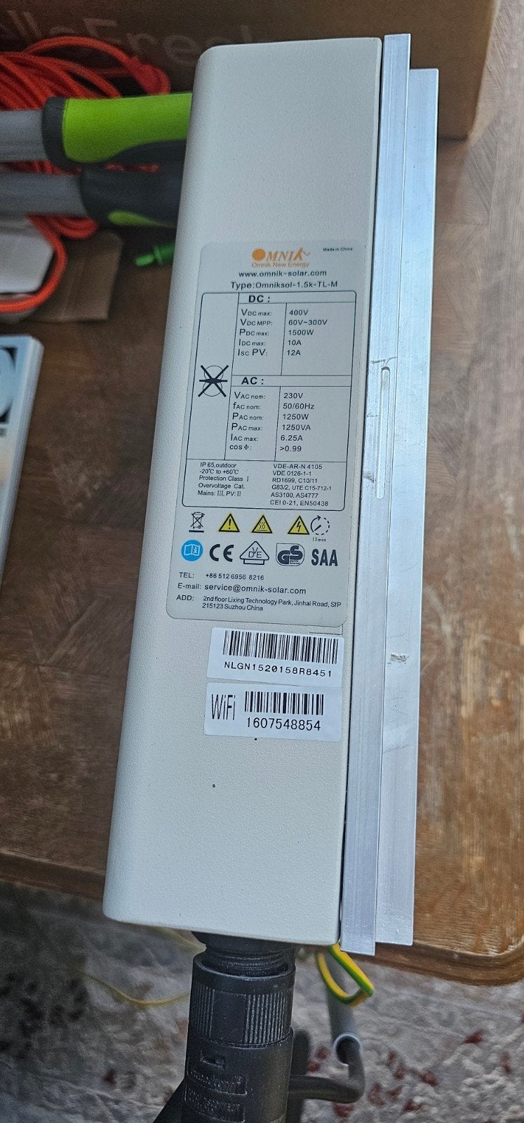 Omnik Omniksol-1.5k-TL-M omvormer 1,5 kW met WiFi (2015), Ophalen, Overige typen