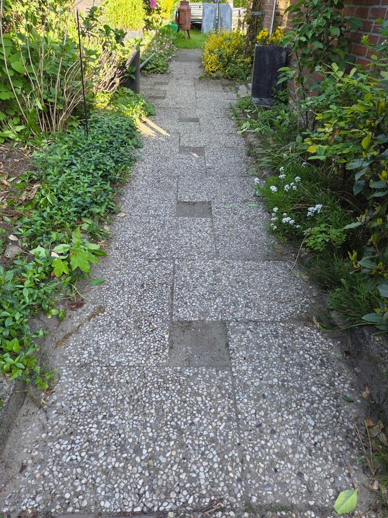 Gebruikte grindtegels voor tuin of pad, Gebruikt, Ophalen of Verzenden, 10 m² of meer, Grind
