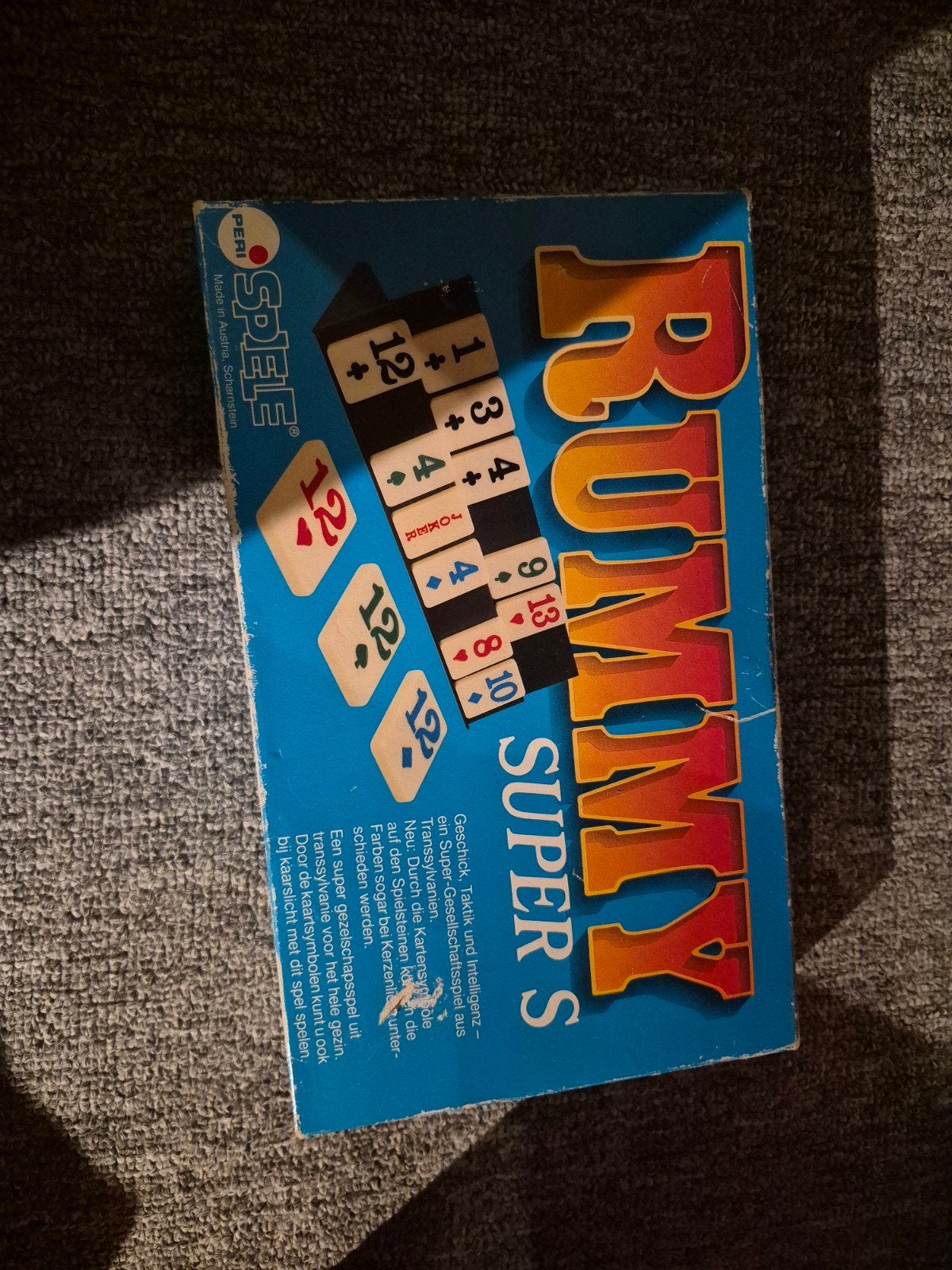 Rummy Super S Gezelschapsspel van Peri Spiele, Drie of vier spelers, Ophalen, Gebruikt, Peri Spiele