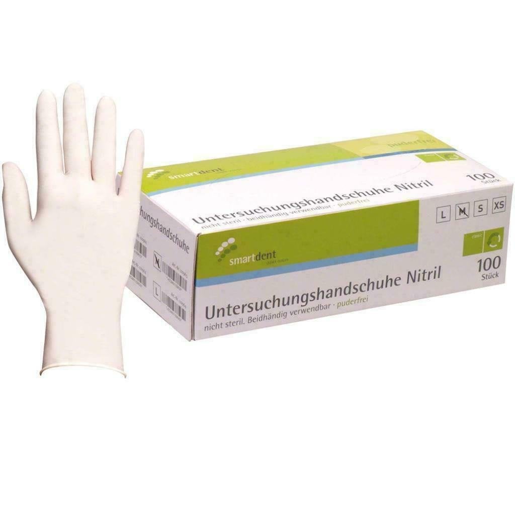 Nitril handschoen, Smartdent WIT - maat S - 100 stuks, Wit, Nieuw, Ophalen of Verzenden, Handen en Nagels