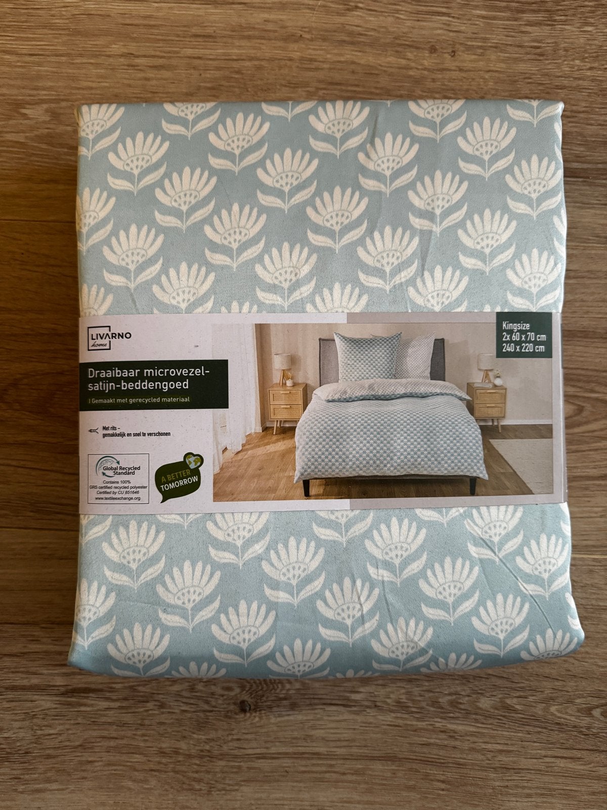 LIVARNO home Draaibaar Microvezel-Satijn Beddengoed Kingsize, Huis en Inrichting, Meerkleurig, Dekbedovertrek, Ophalen of Verzenden