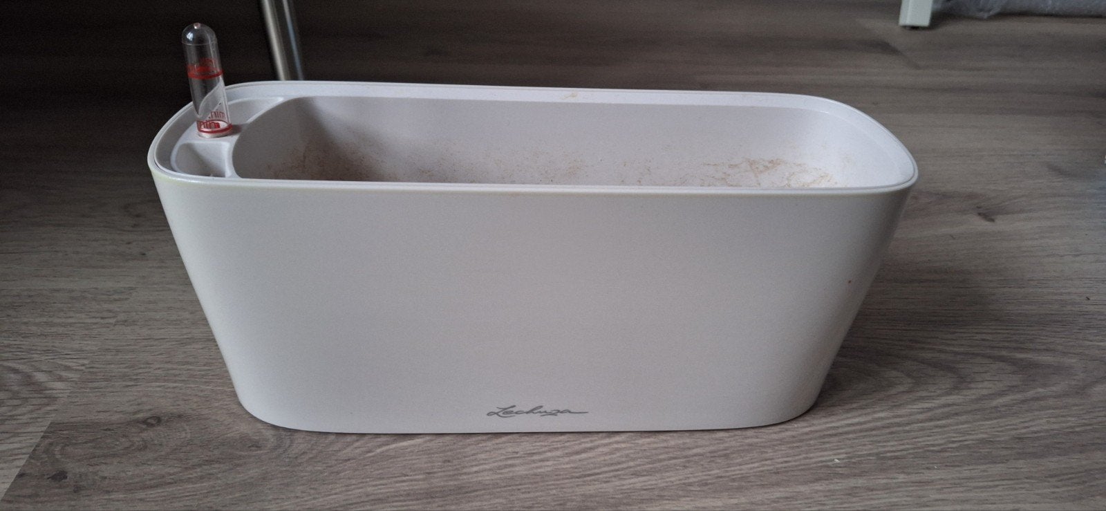 Lechuza wit glossy plantenbak 30 cm, Ophalen of Verzenden, Halfschaduw, Minder dan 100 cm