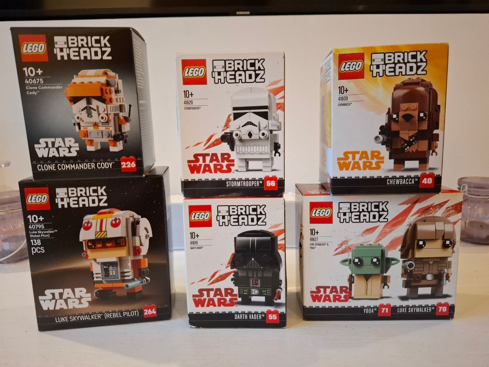 Lego StarWars Brickheadz 41609 41619 41620 41627 40675 40795, Ophalen of Verzenden, Nieuw