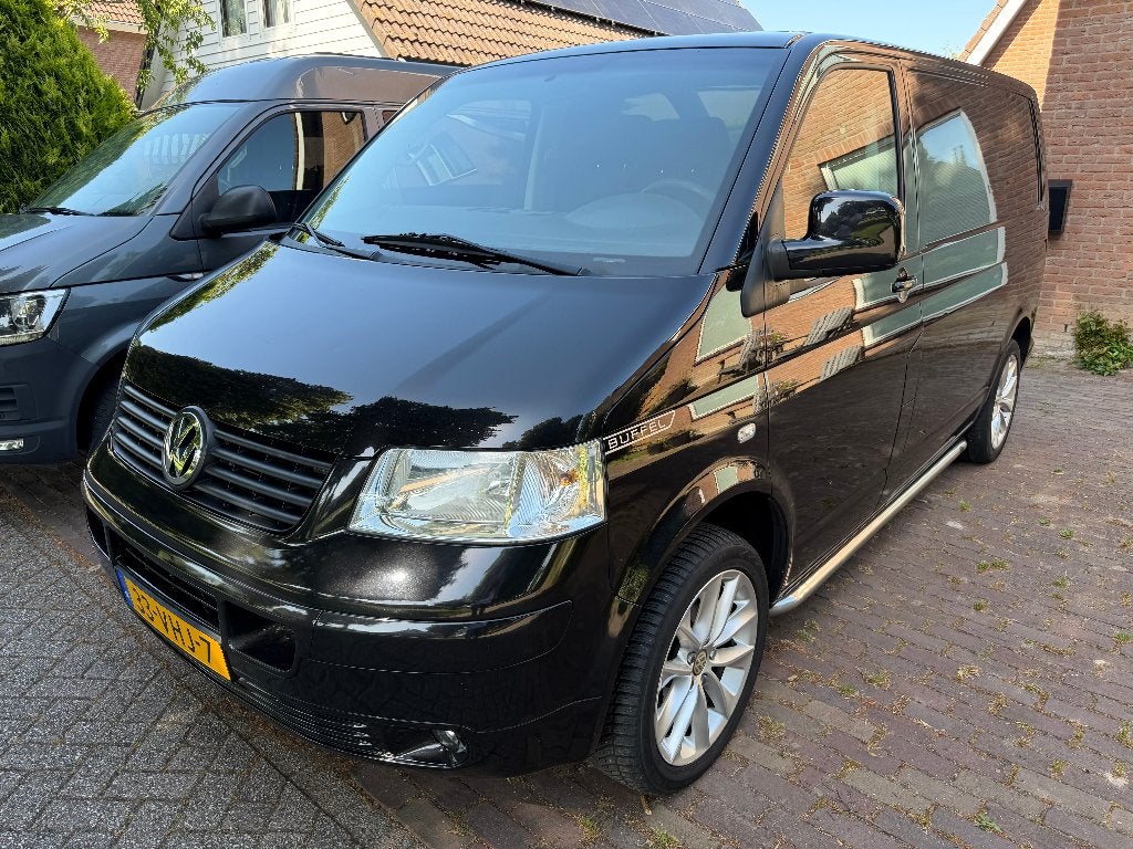 Nette Volkswagen Transporter Bestel 1.9 TDI 62KW 2007, Auto's, Voorwielaandrijving, 4 cilinders, Volkswagen, Zwart