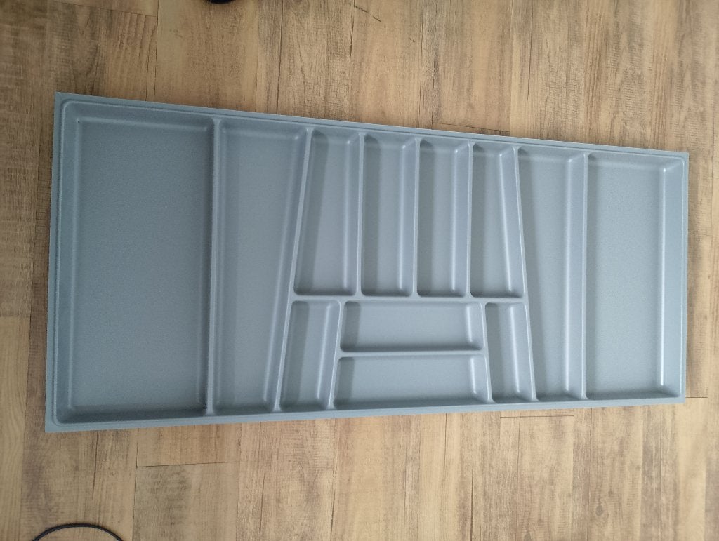 Bestekbak grijs 190 x 47,3 x 4,7cm, Huis en Inrichting, Keuken | Bestek, Ophalen, Nieuw, Overige materialen