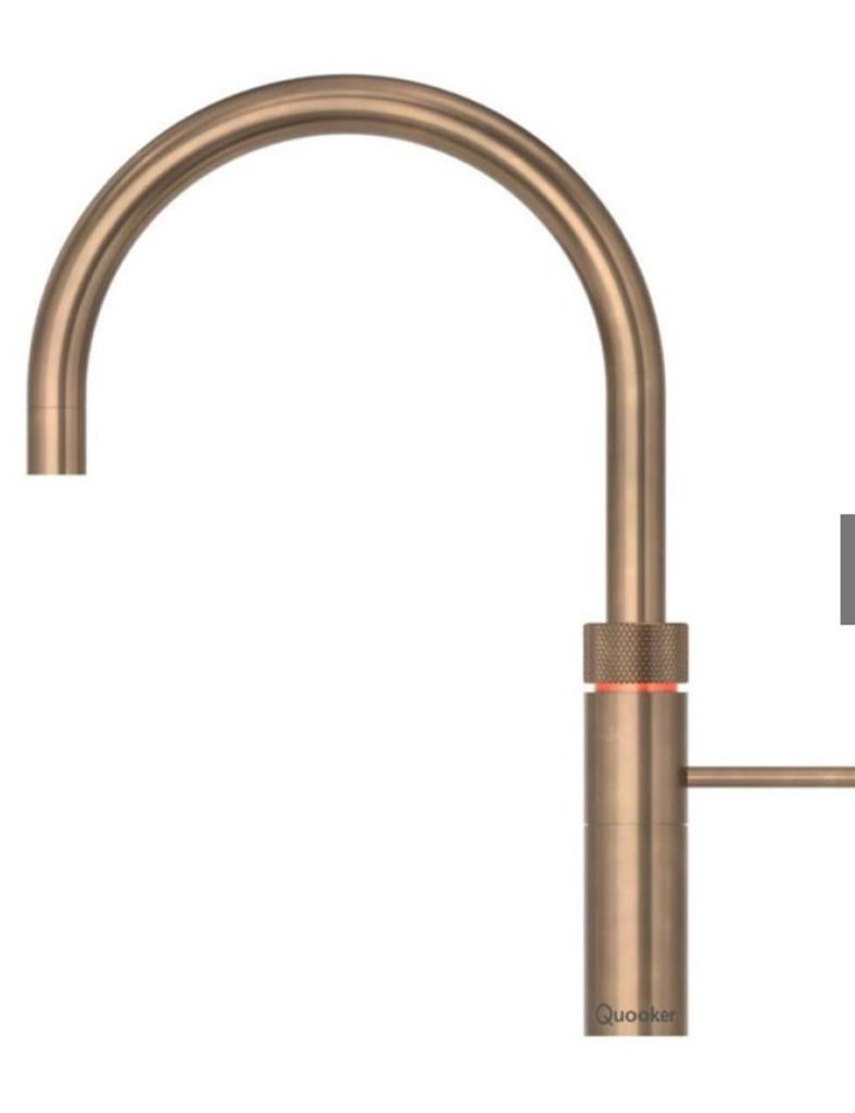 Quooker round patina messing kraan, Ophalen, Zo goed als nieuw
