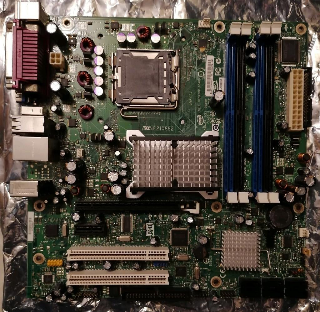 Vintage Intel DQ965GF LGA775 Getest Retro Build Reparatie, Computers en Software, Vintage Computers, Ophalen of Verzenden