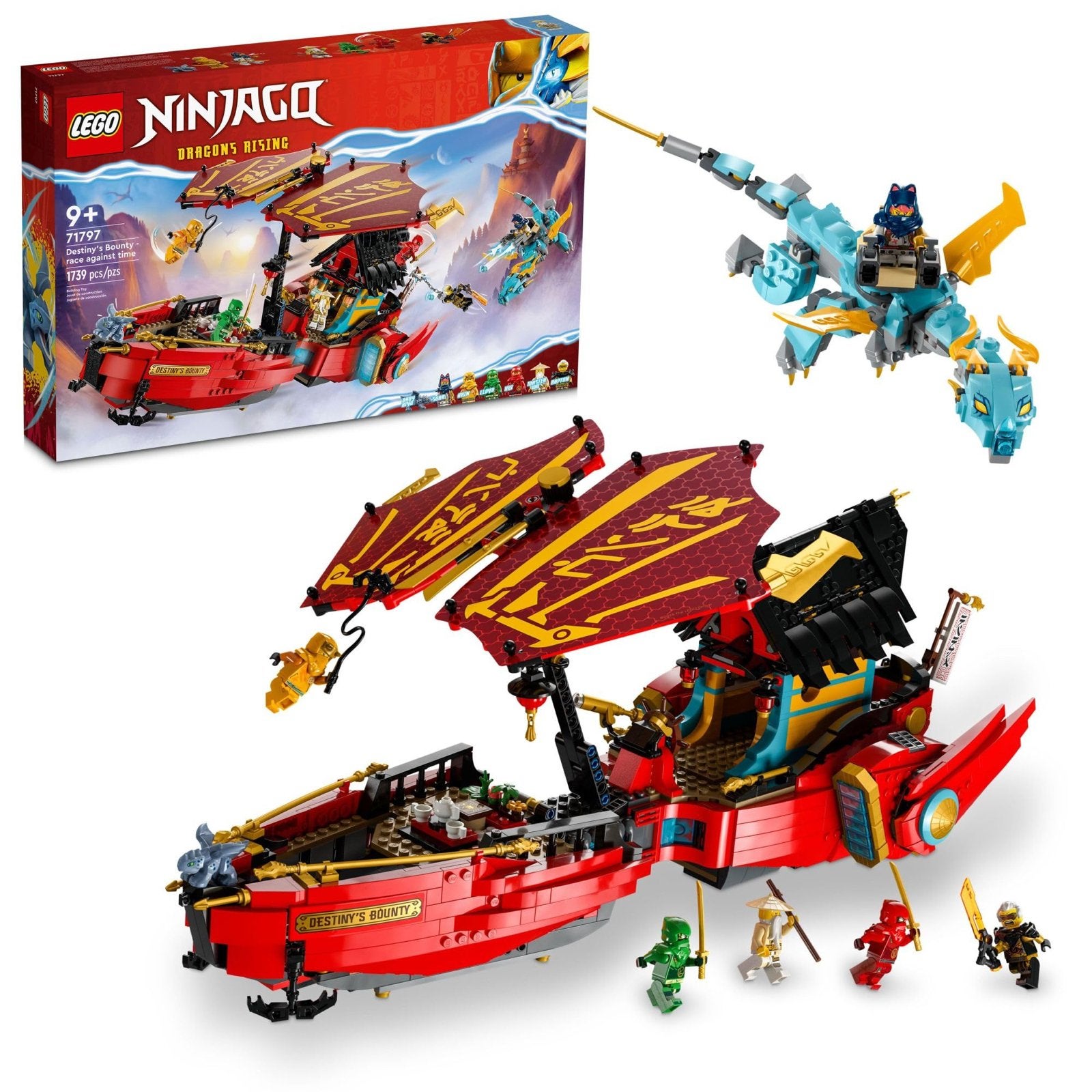 LEGO Ninjago Destiny's Bounty Race Against Time 71797, Ophalen of Verzenden, Zo goed als nieuw, Overige merken