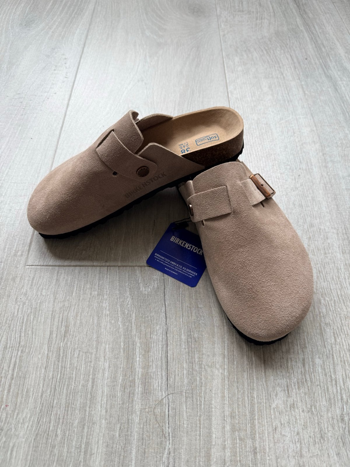 Birkenstock Boston, Ophalen, Nieuw, Instappers, Beige