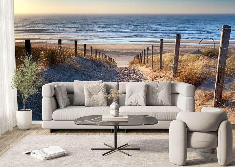 Fotobehang / Behang - Strand - Duinpad naar Zee, Huis en Inrichting, Stoffering | Behang, Fotobehangkoning.nl, Natuurlijk, Hoogeveen