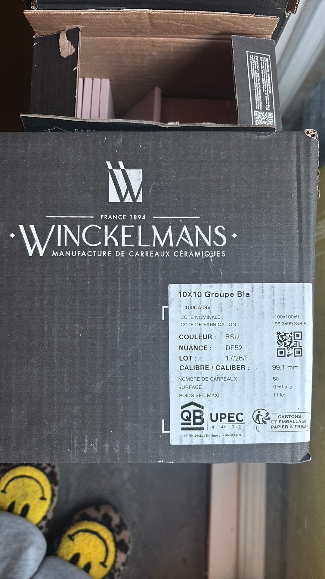 5 dichte dozen Winckelmans 10x10 tegels roze (RSU), Ophalen, Minder dan 5 m², Wandtegels, Keramiek