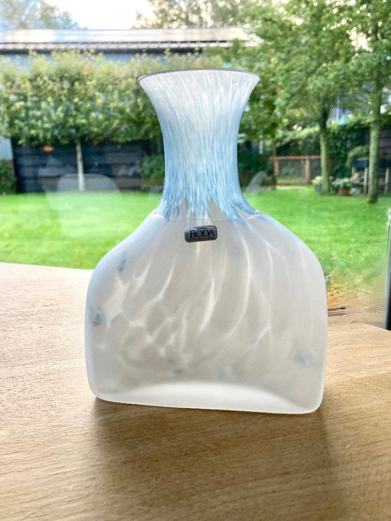 Kosta Boda kunstglazen vaas, Monica Backström jaren 70/80, Ophalen of Verzenden