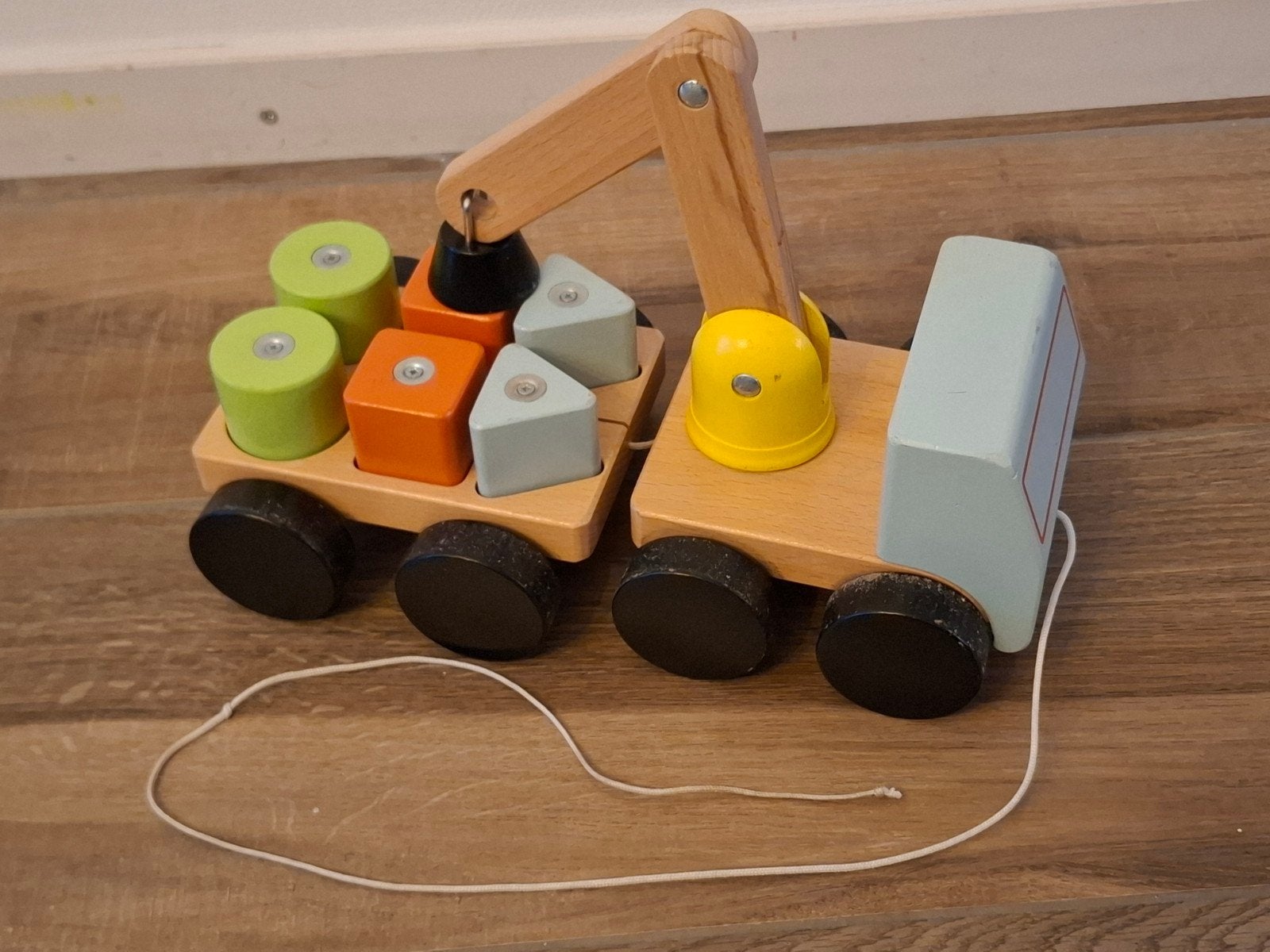 IKEA Houten Kraanwagen met Blokken, Kinderen en Baby's, Speelgoed | Houten speelgoed, Ophalen, Zo goed als nieuw, Rij- of Hobbelspeelgoed