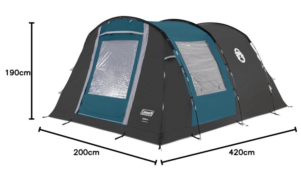 Coleman Tent Cook 4 persoons NIEUW, Caravans en Kamperen, Tenten, Ophalen, Nieuw, Tot en met 4