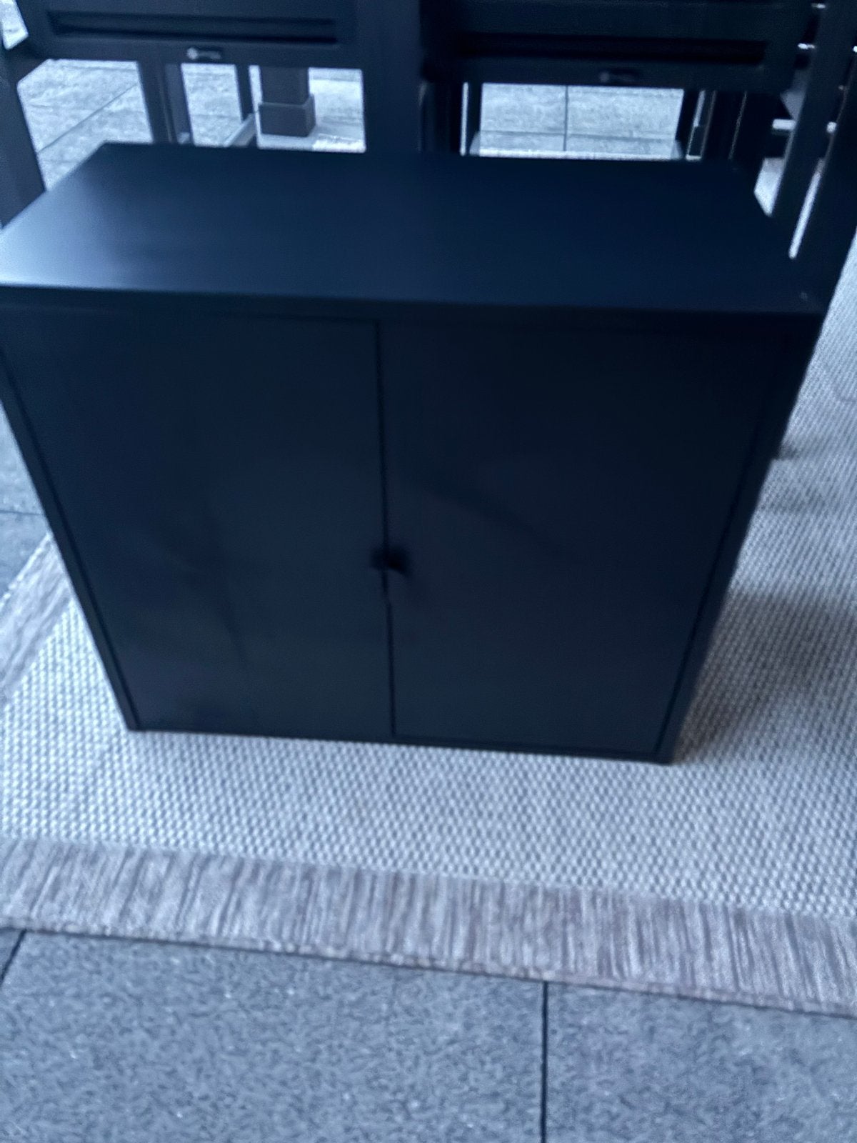 IKEA BROR kast met 2 deurtjes - Zwart, Ophalen of Verzenden, Zo goed als nieuw