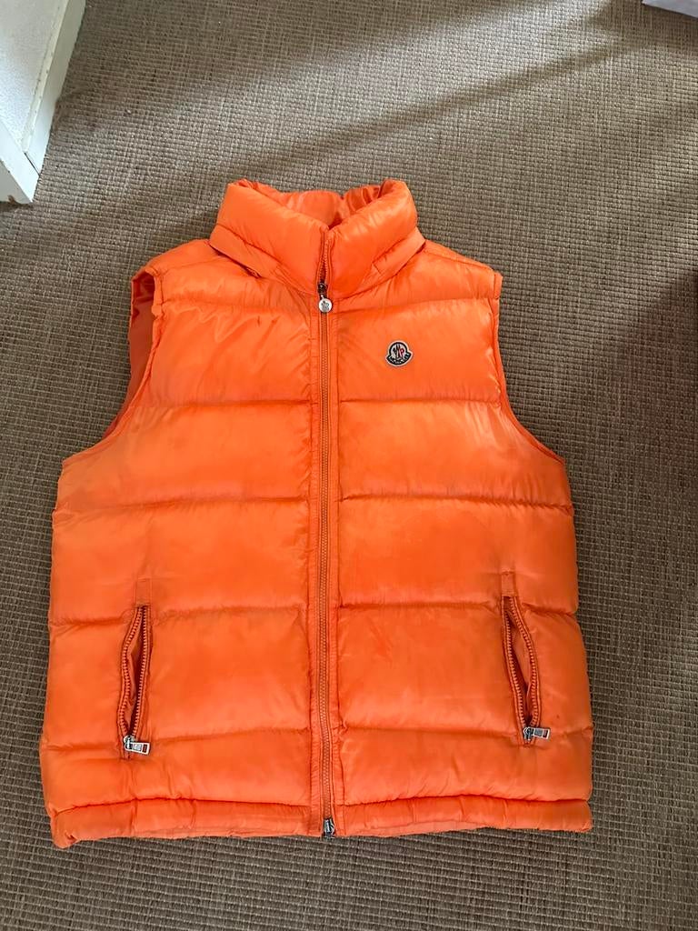 Moncler bodywarmer, Ophalen of Verzenden, Gedragen, Maat 48/50 (M), Oranje