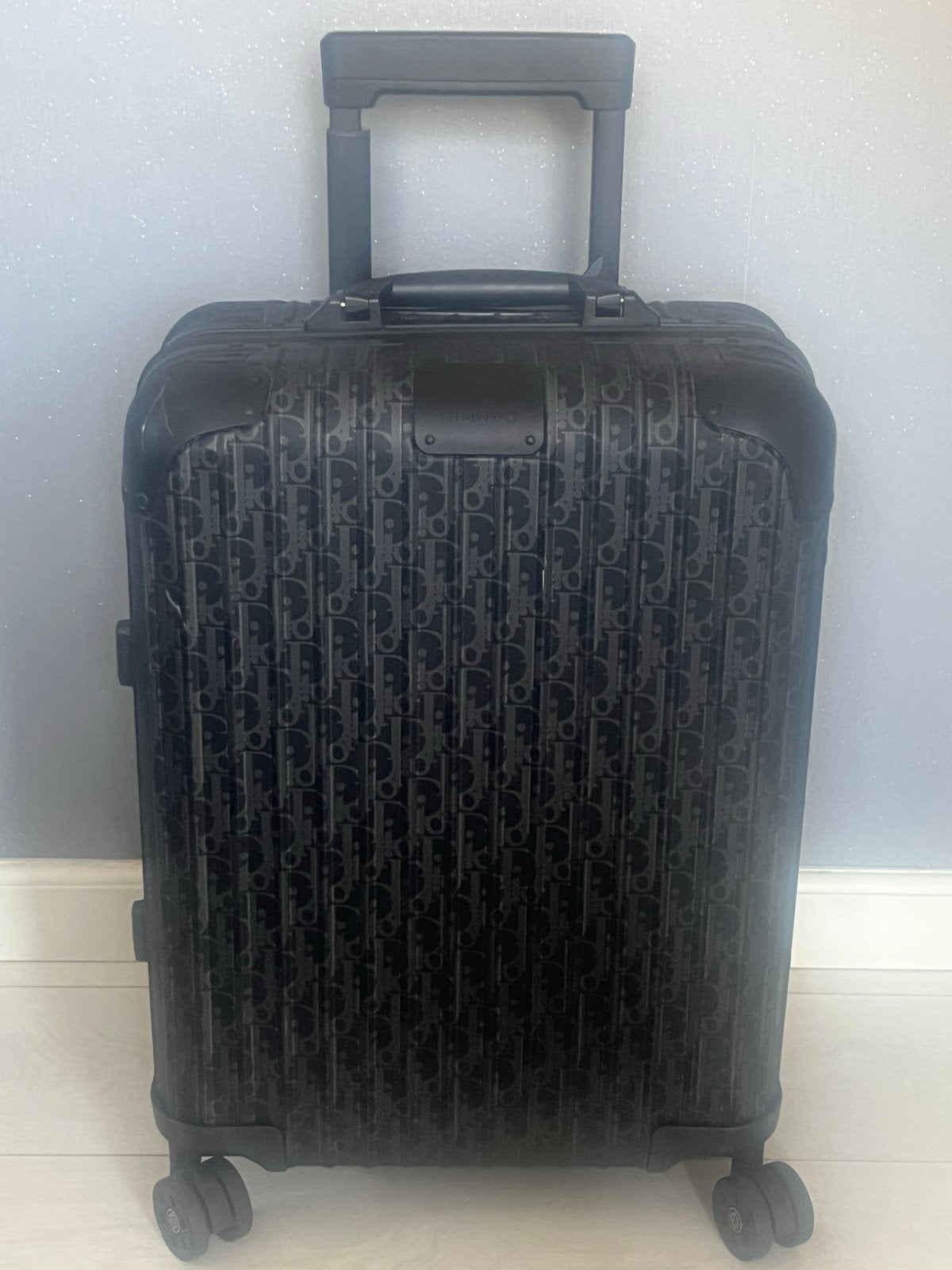 Dior Rimowa Koffer - Zwart Monogram Handbagage, 40 tot 60 cm, Gebruikt, 20 tot 30 cm, Zwart
