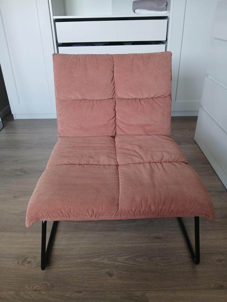 Fauteuil Olivia  oudroze, Ophalen, Zo goed als nieuw, Overige maten, Overige kleuren