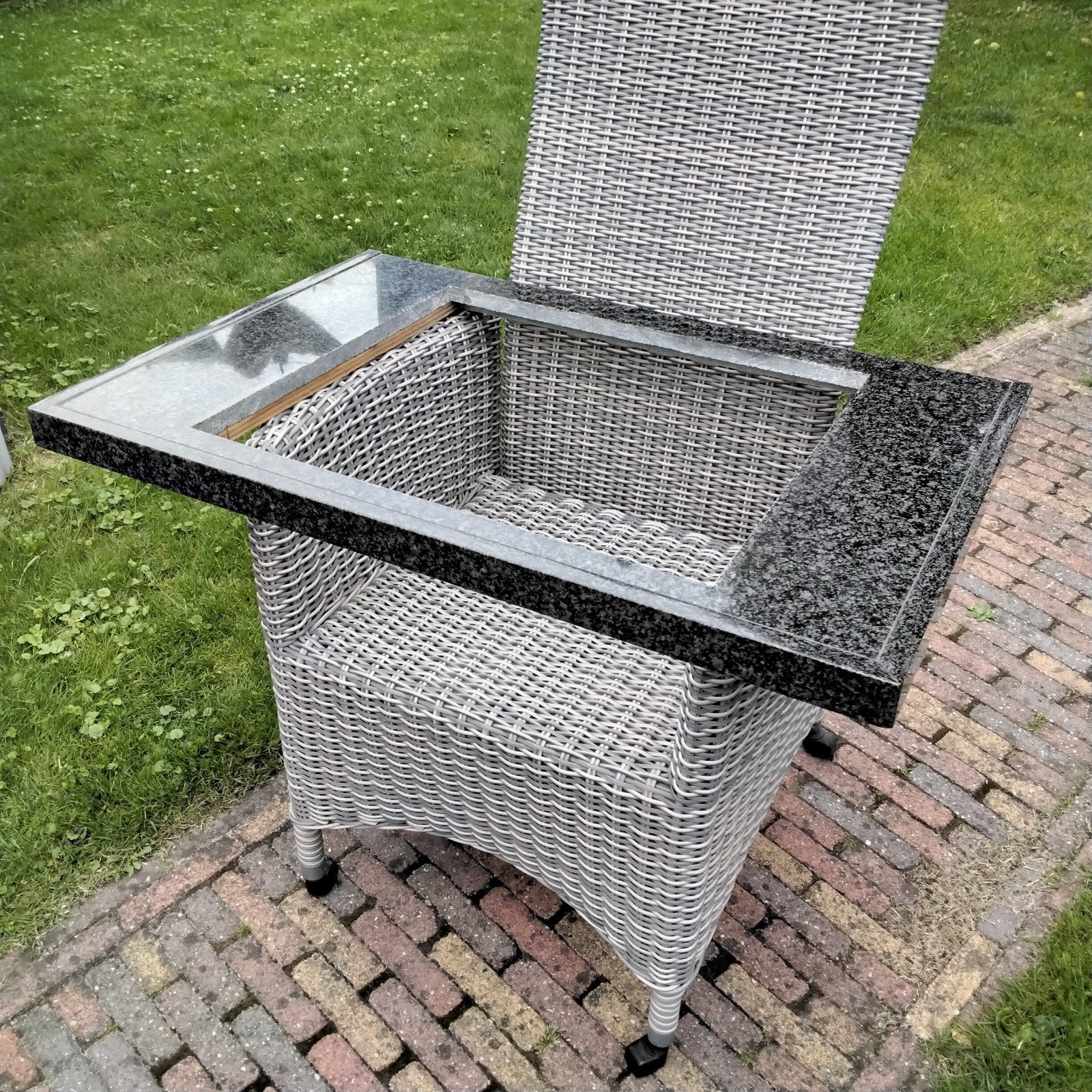 Granieten Frame, Witgoed en Apparatuur, Kookplaten, Ophalen, Gebruikt, Inbouw, Inductie