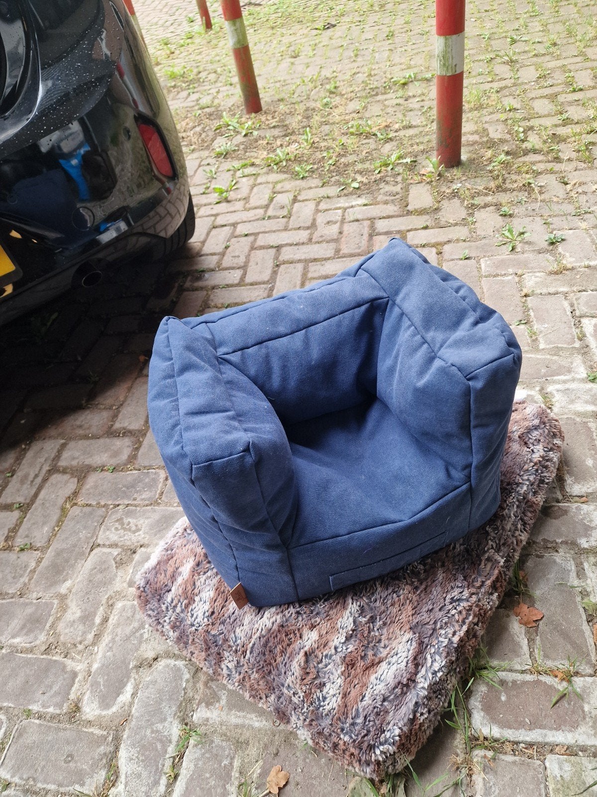 Blauw kinderstoeltje van stevige stof, Kinderen en Baby's, Ophalen of Verzenden, Nieuw, Overige typen