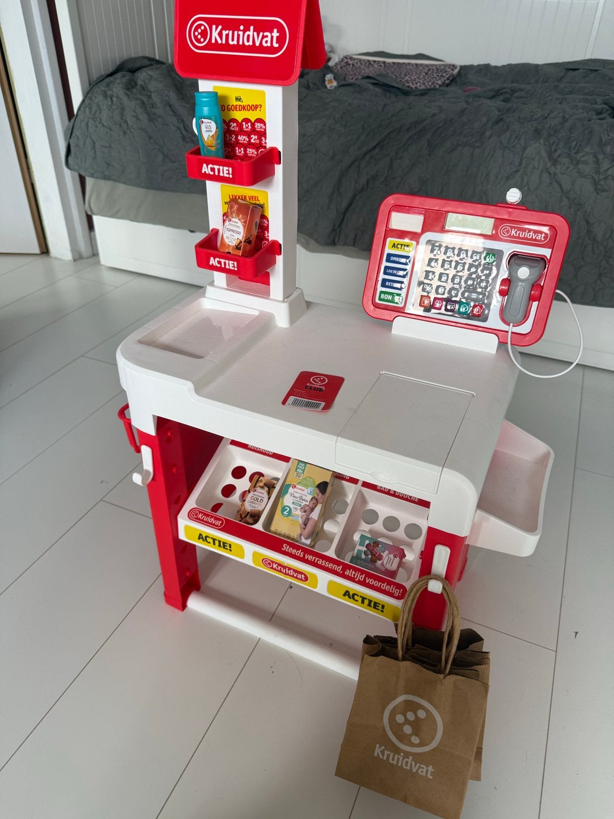 Kruidvat Speelgoed Kassa met Scanner en Accessoires, Ophalen, Zo goed als nieuw, Jongen of Meisje