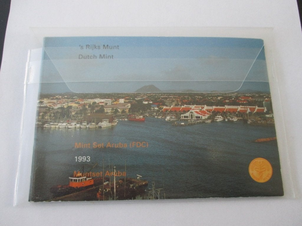 Aruba jaarset 1993 fdc, Postzegels en Munten, Munten | Nederland, Ophalen of Verzenden, Koningin Beatrix, Overige waardes, Setje
