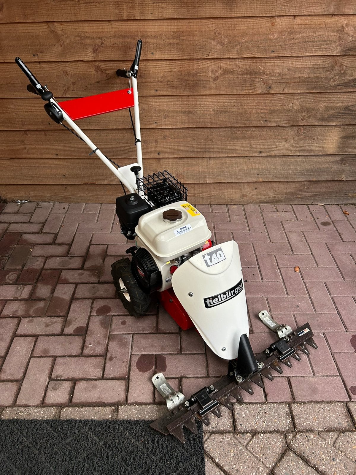 Tielburger T40 Benzine Balkmaaier, Tuin en Terras, Ophalen, Gebruikt, Overige soorten