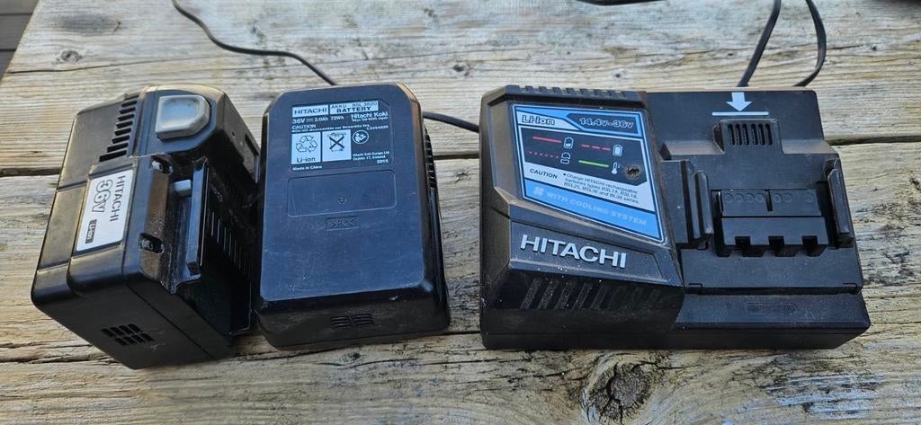 Hitachi accu's en lader 36V Li-ion, Doe-het-zelf en Verbouw, Gereedschap | Machine-onderdelen en Toebehoren, Ophalen of Verzenden