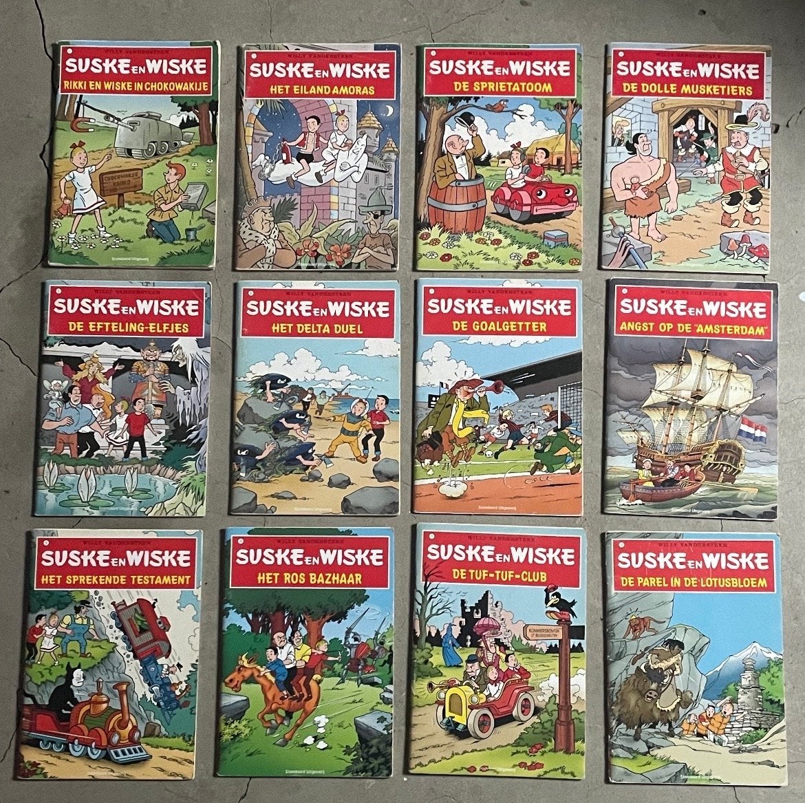 Complete unieke Suske en Wiske A5 serie - Nummers 1 t/m 12, Complete serie of reeks, Ophalen of Verzenden, Gelezen