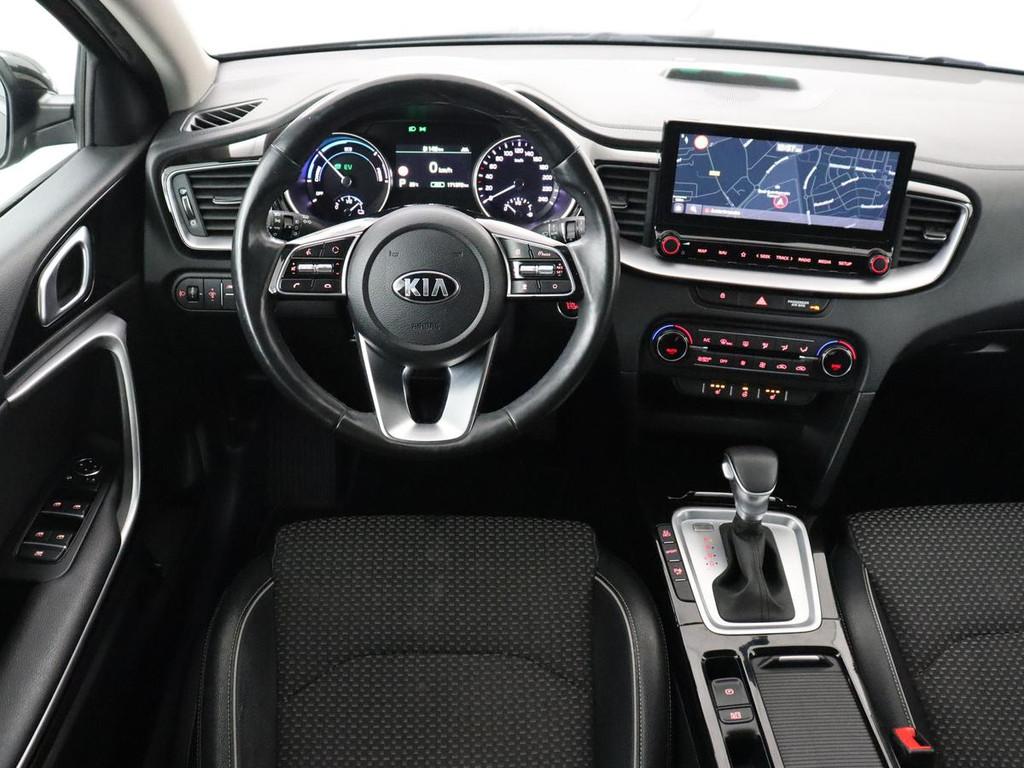 Kia Ceed 1.6 GDI PHEV DynamicPlusLine | Trekhaak | Stoelverw, Auto's, Kia, Adaptive Cruise Control, Gebruikt, Leder en Stof, Zwart