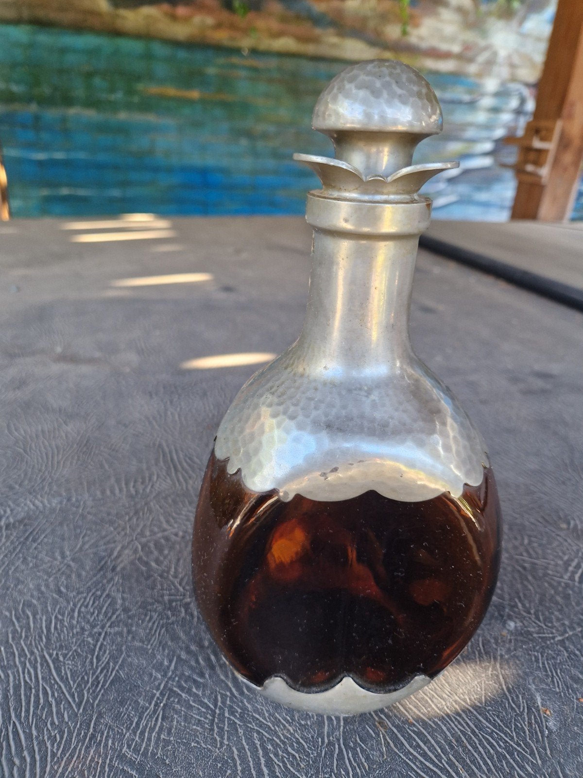 Vintage Royal Daalderop Holland Tinnen Karaf, Ophalen of Verzenden
