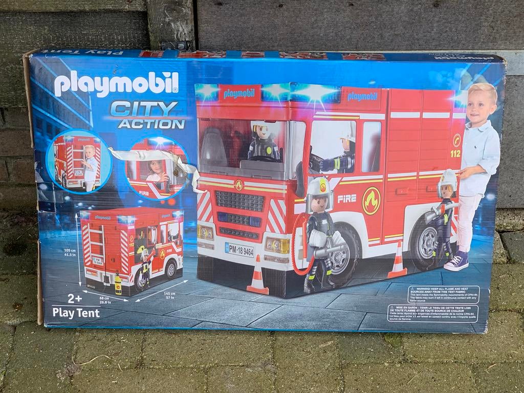 Brandweerwagen tent, Ophalen, Zo goed als nieuw