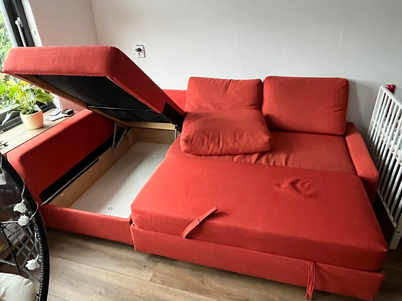 Gratis hoekbank, Huis en Inrichting, Ophalen, Gebruikt, Tweepersoons, Overige maten