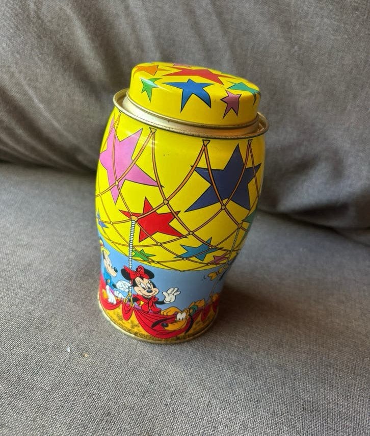 Vintage Disney blik – Mickey, Minnie, Goofy & Pluto, Verzamelen, Blikken, Ophalen of Verzenden, Gebruikt, Overige, Overige merken