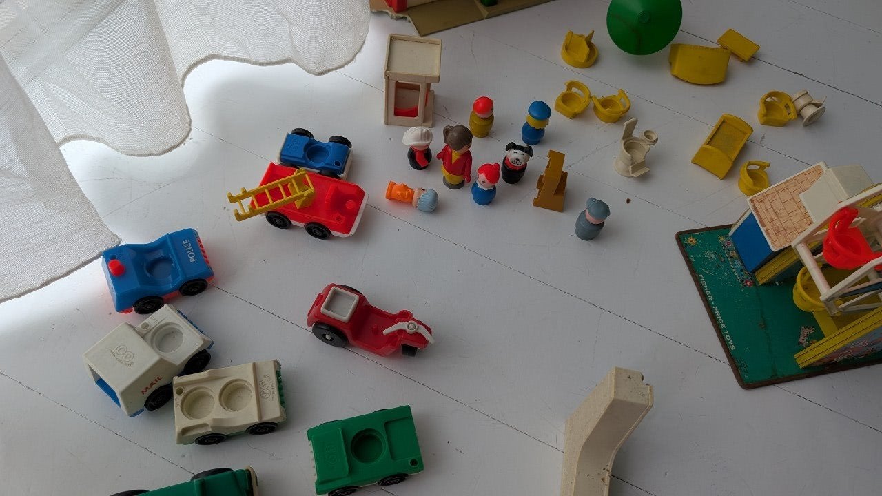 vintage speelgoed jaren 70 70 Fisher Price, Ophalen, Gebruikt, Speelset