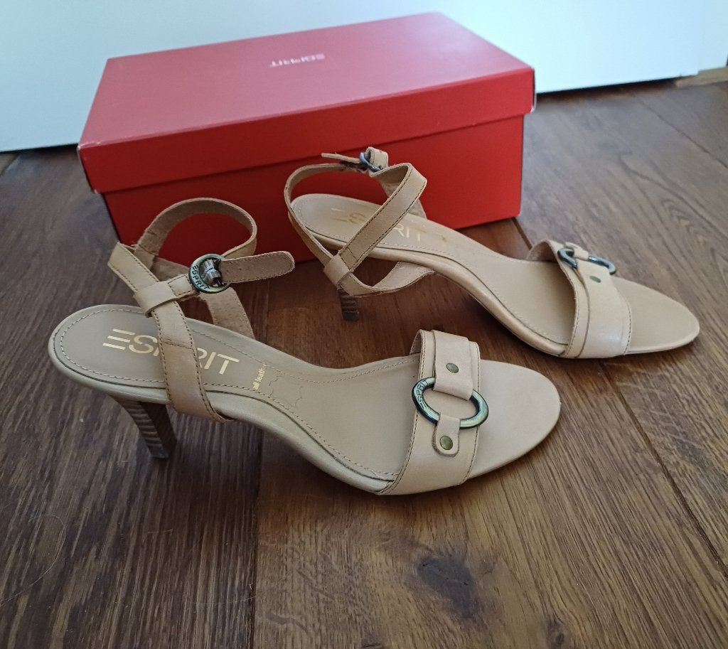 Pumps Sandaal 36 Esprit Cappuccino Nieuw ( Jool ), Bruin, Verzenden, Nieuw, Sandalen of Muiltjes