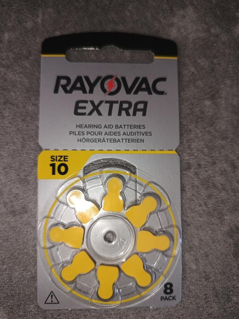 10x Rayovac Extra Gehoorapparaat Batterijen Maat 10 (PR70), Ophalen of Verzenden, Nieuw