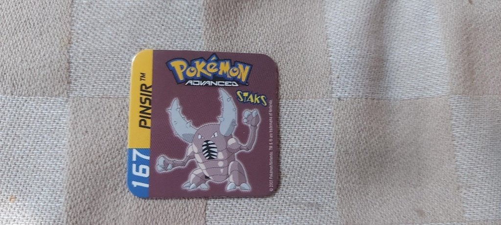 magneet speelgoed pokemon panini staks Pinsir 2003, Ophalen of Verzenden, Nieuw