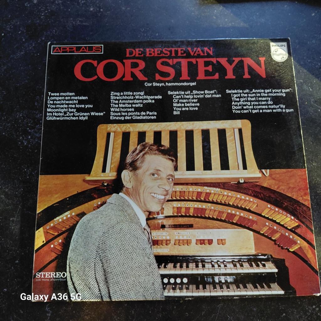 De Beste Van Cor Steyn - Hammondorgel LP (Philips), Gebruikt, Originele persing, Ophalen of Verzenden, 12 inch