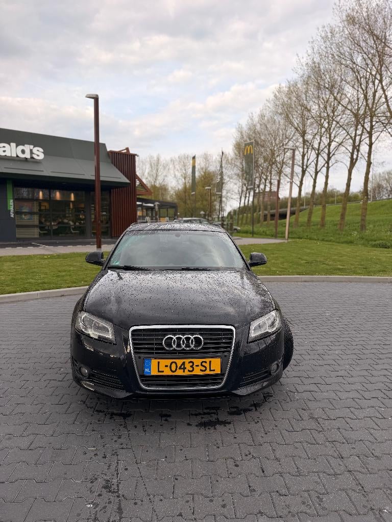 Audi A3 1.4 Tfsi 92KW Sportback S-tronic 2009 Zwart, Auto's, Euro 5, 125 pk, 4 cilinders, Navigatiesysteem