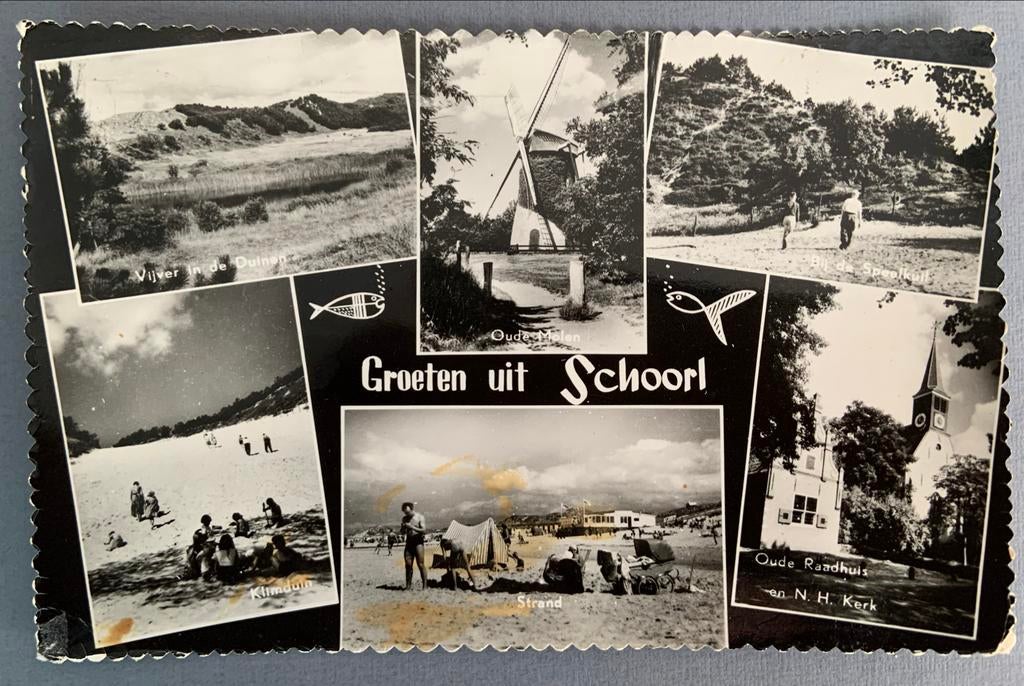 Groeten uit Schoorl, Ophalen of Verzenden, 1940 tot 1960, Gelopen, Noord-Holland